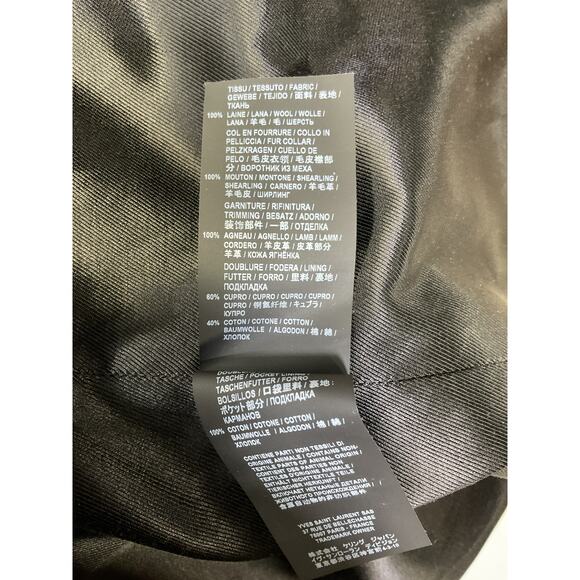 Saint Laurent 'Wool' Black Blazer Size F36 - Picture 5 of 5